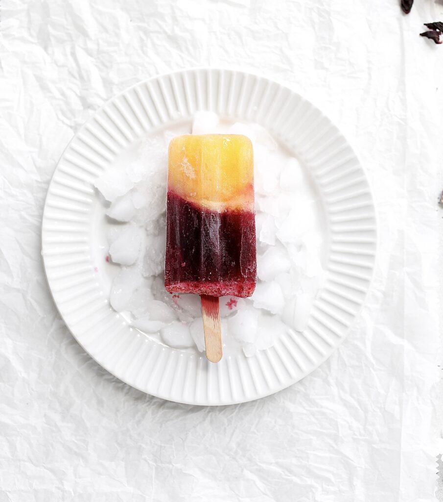 zobo and pineapple popsicle