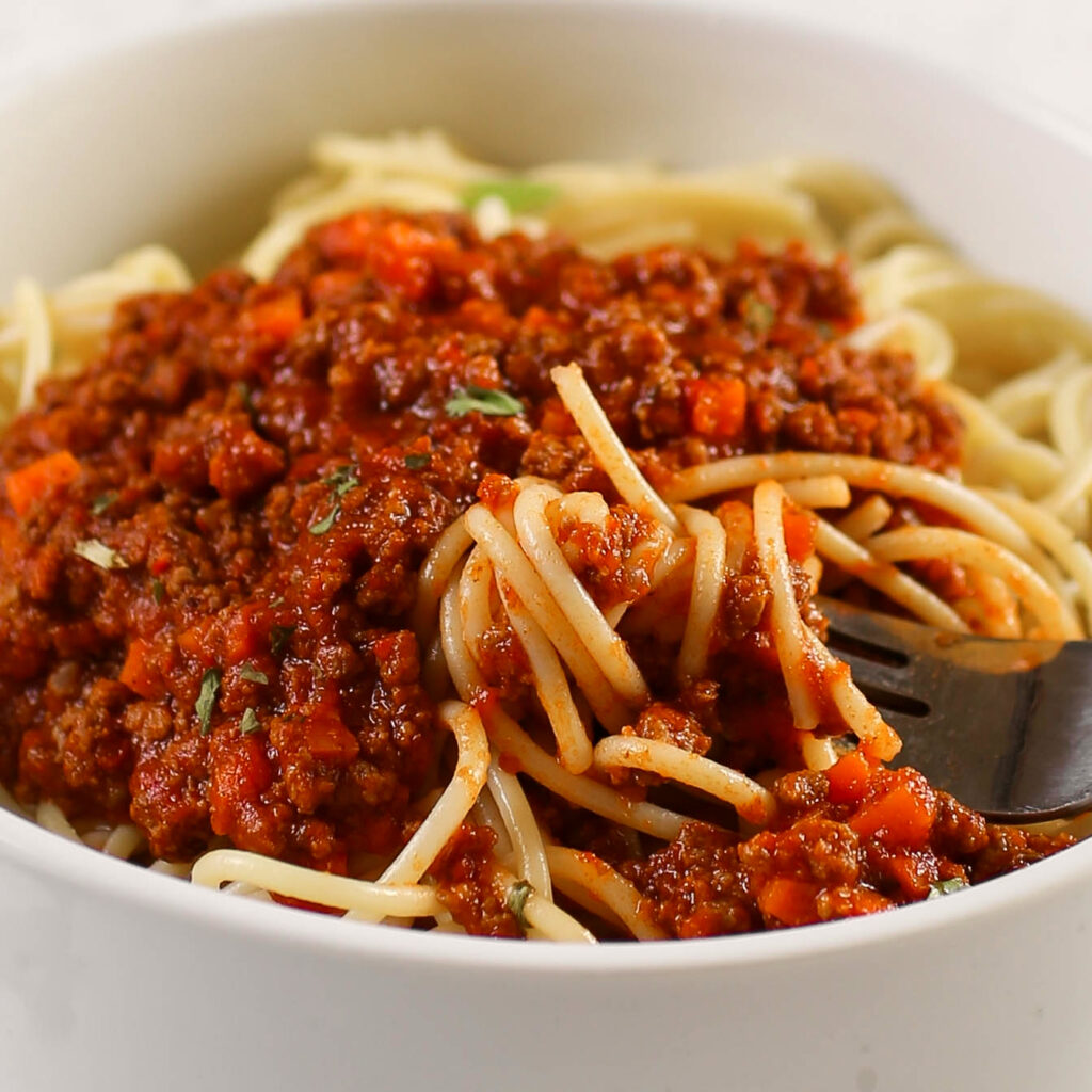 minced meat sauce for pasta