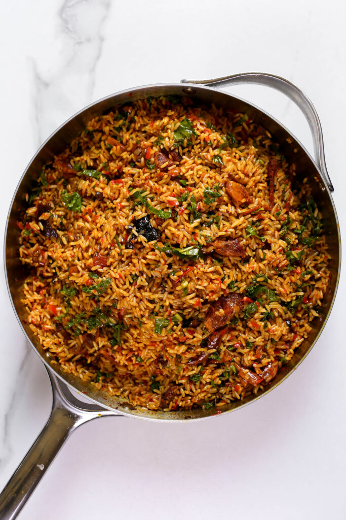 native Jollof rice / palm oil rice 