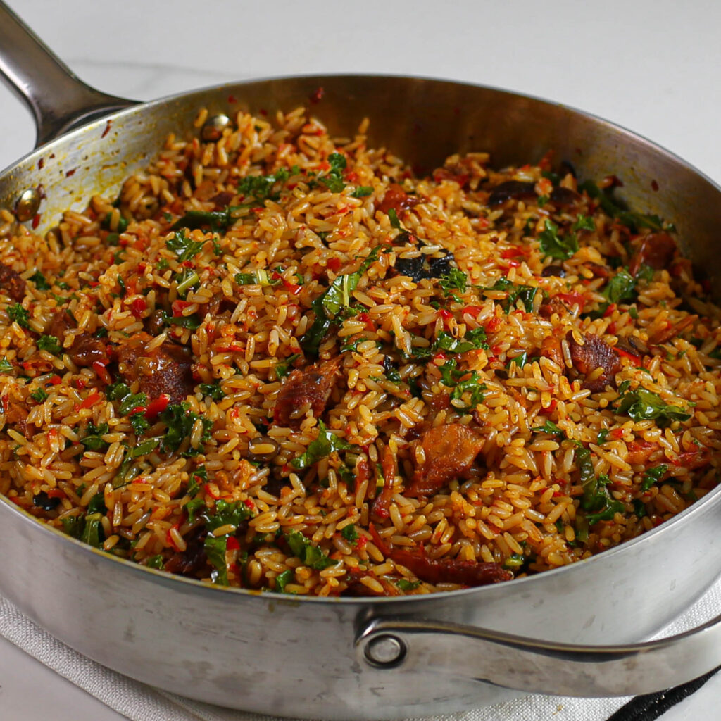 native Jollof rice / palm oil rice 